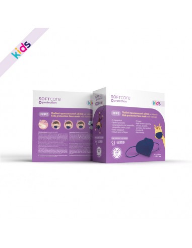 FFP2 παιδική μάσκα προστατευτική - μπλε