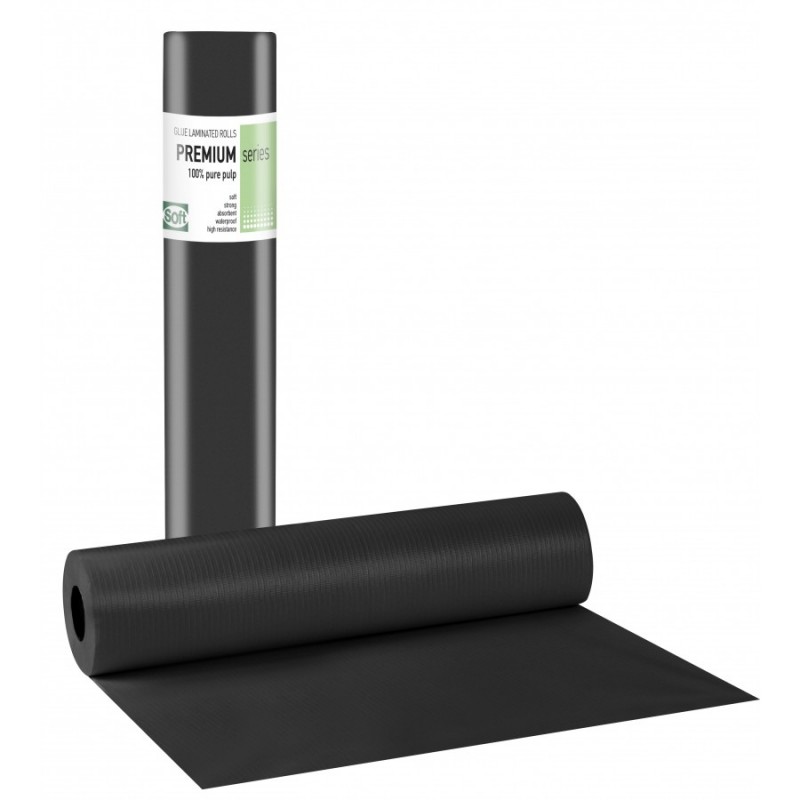 PREMIUM STANDARD Πλαστικό + Χαρτί Μαύρο - 58cm x 50m