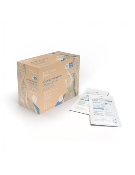 Χειρουργικά γάντια με πούδρα 8,8 grams