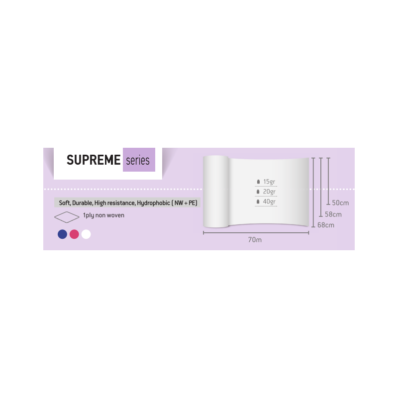 SUPREME PLUS Non woven Λευκό 20gr - 58cm x 70m