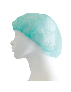 Σκούφια non woven με λάστιχο γύρω πράσινη 2