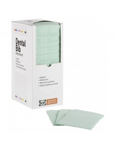 Οδοντιατρική πετσέτα Πράσινη - 1ply + 1ply