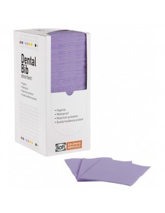 Οδοντιατρική πετσέτα Μωβ - 1ply + 1ply