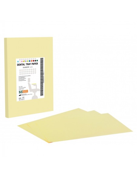 Χαρτί οδοντιατρικής ταμπλέτας - Κίτρινο