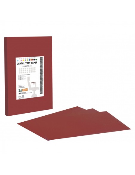 Χαρτί οδοντιατρικής ταμπλέτας - Μπορντώ